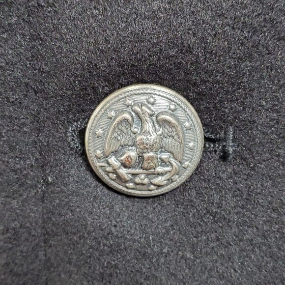 U.S. Navy Enlisted Wool Overcoat Men’s 44R Vintage Military Coat Pewter Buttons - Picture 5 of 7
